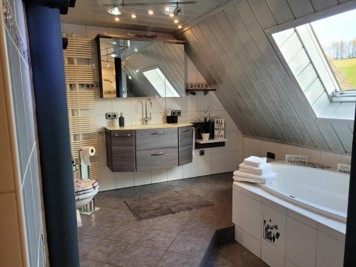 Ferienwohnung Fitness Entspannung Sauna Im Westerwald Derschen Dış mekan fotoğraf